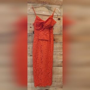 ASOS Women’s Orange Lace Dress
